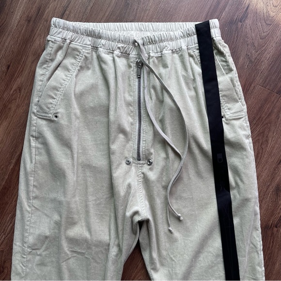 RICK OWENS DRKSHDW Geth Bela Bella Corduroy Pants XL Pearl - Picture 8 of 17